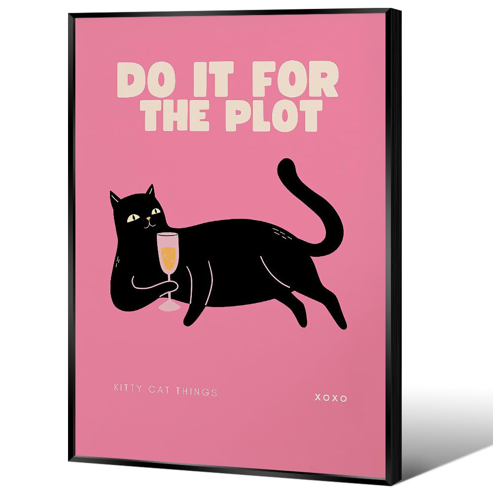 Amazon.com: Vintage Trendy Do It For The Plot Poster Funny Black